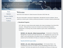 Tablet Screenshot of igie.org